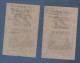 2 FEUILLETS DE CALENDRIER HUMORISTIQUE ANCIEN ( 1918 ? ) JEUDI 21 ET VENDREDI 22 FEVRIER - Autres & Non Classés