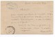 1873 - CARTE PRECURSEUR N°8 De SENLIS (OISE) Avec TYPE 17 OBLITERANT LE TIMBRE - CACHET COMMERCIAL AU DOS - 1849-1876: Période Classique