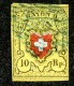 9955  Switzerland 1850 Zumstein #16 II (o)  Michel #8 II - 1843-1852 Federal & Cantonal Stamps