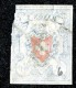 9967  Switzerland 1851 Zumstein #17 II 1.04 (o)  Michel #9 II Y Thin Paper/dunnes Papier - 1843-1852 Federal & Cantonal Stamps