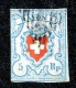 9971  Switzerland 1851 Zumstein #17 II  (o)  Michel #9 II - 1843-1852 Federal & Cantonal Stamps