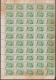 1951-170 (LG-265) CUBA 1951 8c CAPABLANCA AJEDREZ CHESS BLOCK OF 50. ORIGINAL GUM. - Neufs