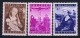 Belgium: OBP  795 - 797  MH/* Mi 838 - 840  1949 - Unused Stamps