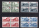 Schweiz Pro Patria 1948-08-01  Satz 4er Bl. Gest.Auto-P - Gebraucht