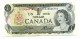 1973 Canada One Dollar  Banknote - Canada