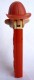 TRES RARE PEZ POMPIER - FIREMAN 60-70's Sans Pied - No Feet  818829 - Pez