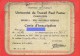 Carte D' Inscription - Université Du Travail Paul Pastur Charleroi - 1941 / 1942   (4165 ) - Diplomas Y Calificaciones Escolares