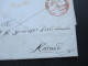 Italien Vorphila 1833 Magistrato Politico. Roter Stempel Mit Baum. Interessanter Beleg! - 1. ...-1850 Prephilately