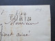 Italien / Frankreich Vorphila 1807 L2 Stempel 104 Turin. Justice Criminelle. Interessanter Beleg!! - ...-1850 Voorfilatelie