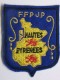 Ecusson Tissu - Feutrine Brodée - HAUTES-PYRENEES - FFPJP - PETANQUE Et Jeu Provençal - Ecussons Tissu