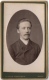 Photo CDV. Jeune Homme Moustachu. Foto Pille-Tyberghein. Menin. - Anciennes (Av. 1900)