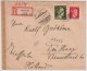 DR, 1944, Europa Tarif Als Reco ,portogerecht ! #3070 - Briefe U. Dokumente