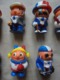 Delcampe - Vintage - Petit Lot De 9 Figurines Kinder Fana D'Foot - Monoblocs