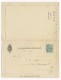 DANEMARK - 1891 - CARTE-LETTRE ENTIER POSTAL 4 ORE VOYAGEE AVEC BORD - Interi Postali