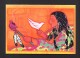 INDIENS AMÉRIQUE DU NORD - INDIENNE AVEC OISEAUX - INDIAN WITH BIRD - CARTE - VOEUX DE PAIX - 7 X 5 Po - 18 X 13 Cm - Indiens D'Amérique Du Nord