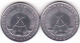 Deutschland DDR, 2 X 5 Pfennig 1968 + 1975 - 5 Pfennig
