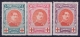 Belgium OBP Nr 132 - 134   MH/*  1915 - 1914-1915 Rotes Kreuz