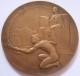 Médaille.   Eugène Resteau. Lois Reglementant Profession Agent De Change. 1934-1937. P. Theunis. Atel. Fisch. 70mm - Professionnels / De Société