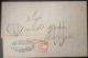 1856 Folded Stampless Letter From Beyrouth To Marseille. Paquebot Mediterrane. Postmark On The Back. See 3 Scans - Liban