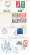 Lot De 17 FDC Et Enveloppes Commémoratives Du Luxembourg (de 1945 à 1988) - Frankeermachines (EMA)