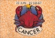 CANCER  - Lot De 4 CPM - HOROSCOPE ASTROLOGIE -  Signe Du Zodiaque -  Dos Vierge - 8 Scans - Astrologie