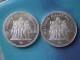 LOT DE 2 PIECES 20 FRANCS HERCULE 1973 ESSAI FAUX FAUSSE COPIE COPY COPIA FALSO FALSHUNG REPRODUCTION - Autres & Non Classés