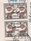 RUSSIE 1994   - TIMBRES SURCHARGES TETE BECHE  DIKSON 1993 AVION, OURS BLANCS - CACHET D ARRIVEE AU VERSO - Errors & Oddities