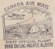 CANADA :1937: Travelled First Official Flight From FOND DU LAC To PRINCE ALBERT :  ## INDIAN TENTS ##,TIPIS,INDIAN CAMP, - First Flight Covers