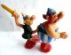 RARE FIGURINE ASTERIX ET OBELIX Nous Marchons Tout Seuls MARCHEURS Avec La Gourde Et Le Fil D'origine 1967 - Astérix & Obélix