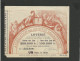 Billet De Loterie Association Des Artistes Dramatiques 1900 - Billets De Loterie