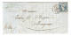 Y & T N° 14 CACHET 1818 SUR LETTRE LYON 11/8/1861 POUR BOURGOIN CACHET D´ARRIVÉE - ZOOM 3 Scans - - 1849-1876: Periodo Clásico
