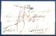 1825 , ALICANTE , D.P. 20 , CARTA CIRCULADA ENTRE ALICANTE Y PARIS , MARCA Nº 12 , " SE FRANQUEO EN ALICANTE " , LLEGADA - ...-1850 Prephilately