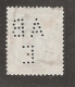 Perfin Perforé Firmenlochung Egypt SG 91 AB E  Anglo Belgian Company Of Egypt Ltd - 1915-1921 British Protectorate