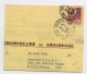 FRANCE : MARIANNE DE GANDON 6F ROSE N° Yvert 721 SUR "LETTRE DE COMMANDE" DU 26/3/49 LYON TERREAUX - 1945-54 Marianne De Gandon