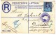 GRANDE BRETAGNE ALLEMAGNE - FINSBURY DRESDE - 1893 - RECOMMANDEE ENTIER POSTAL 2P + COMPLEMENT D AFFRANCHISSEMENT 2 1/2D - Postmark Collection