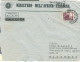 MINISTERO DELL'AFRICA ITALIANA - BUSTA VIAGGIATA  1950 - TIMBRO POSTE ROMA,PIACENZA,CON EMBLEMA FASCIO BARRATO, NOTA STO - Historische Dokumente