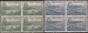 1958-198 CUBA 1958 DAYTON HEDGES ORIGINAL GUM LIGERAS MANCHAS BLOCK 4 - Neufs