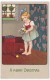 Merry Christmas Greetings, Beuatiful Child Toys In Shoes, C1910s Vintage Embossed Postcard - Other & Unclassified