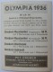 VIGNETTE JEUX OLYMPIQUES J.O BERLIN OLYMPIA 1936 PET CREMER DUSSELDORF BILD 14 HAMMAN VOIGT HARBIG STULPNAGEL 4 X 400 M - Trading Cards