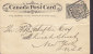 Canada Postal Stationery Ganzsache Entier 1c. Victoria Jubilee HALIFAX Nova Scotia 1897 NEW YORK USA (2 Scans) - 1860-1899 Reign Of Victoria