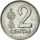 Monnaie, Lithuania, 2 Centai, 1991, TTB, Aluminium, KM:86 - Lituanie