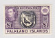 Falkland Inseln 1938 SG.#163 * 1L. Höchster Wert - Falkland
