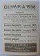 VIGNETTE JEUX OLYMPIQUES J.O BERLIN OLYMPIA 1936 PET CREMER DUSSELDORF BILD 42 SUPER WELTER HERBERT RUNGE - Trading Cards