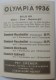 VIGNETTE JEUX OLYMPIQUES J.O BERLIN OLYMPIA 1936 PET CREMER DUSSELDORF BILD 89 NATATION - Trading Cards
