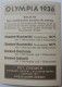 VIGNETTE JEUX OLYMPIQUES J.O BERLIN OLYMPIA 1936 PET CREMER DUSSELDORF BILD 91 NATATION - Trading Cards
