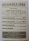 VIGNETTE JEUX OLYMPIQUES J.O BERLIN OLYMPIA 1936 PET CREMER DUSSELDORF BILD 101 AVIRON - Trading Cards