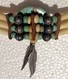 Delcampe - Ethnic (Navajo ?) Silver, Turquoise And Bone Necklace - Etnica