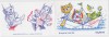 Carnet De 8 Timbres + 2 Coupons Enfants Réveil Oiseau Nounours Balançoire Chat Mer YT C 240 / Booklet Michel MH 82 (258) - Unused Stamps