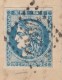 LAC N46c T3 R1 Bleu Gris Foncé Le Vigan--Nimes Cote Maury 450€. Signée Roumet - 1870 Ausgabe Bordeaux