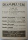 VIGNETTE JEUX OLYMPIQUES J.O Garmisch-Partenkirchen OLYMPIA 1936 PET CREMER DUSSELDORF BILD 117 SKI FOND LARSSON - Trading Cards